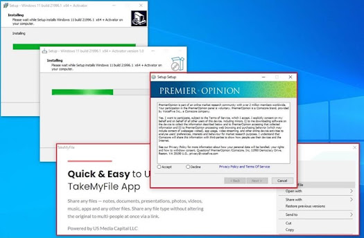Cuidado com os instaladores falsos do Windows 11