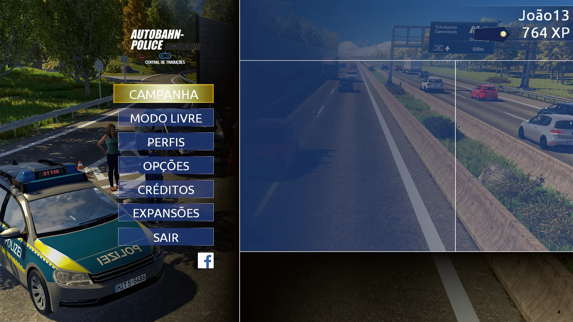 Autobahn Police Simulator (2015) PC 1 Download Patch Tradução Português PT-BR para Computador