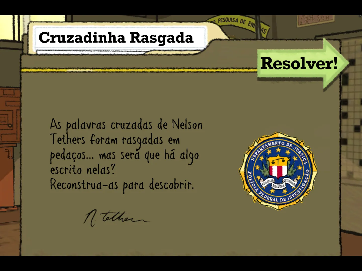 Puzzle Agent (2010) iOS 4 Download Patch Tradução Português PT-BR para iOS