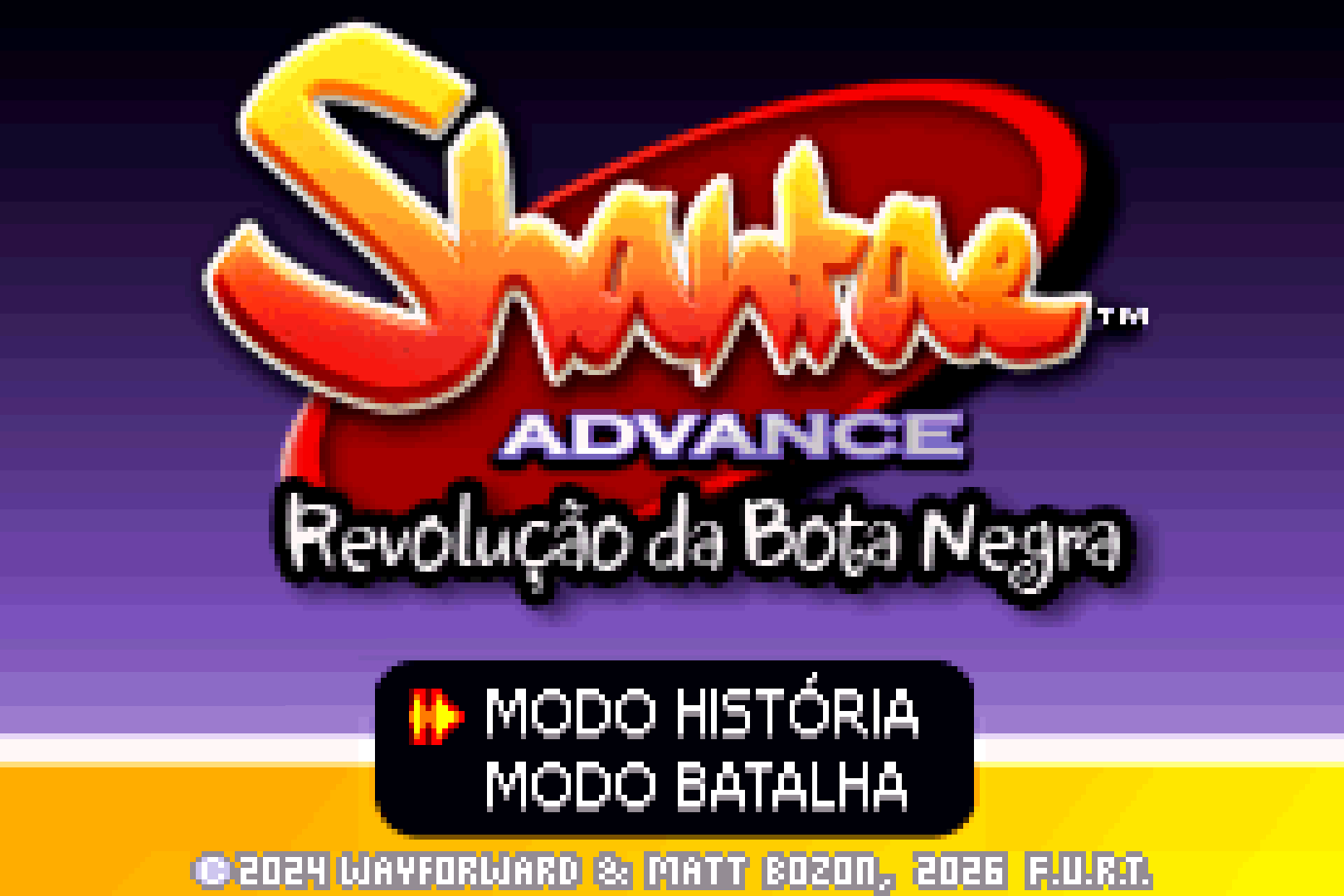 Shantae Advance - Risky Revolution (2025) GBA 1 Download Patch Tradução Português PT-BR para Game Boy Advance